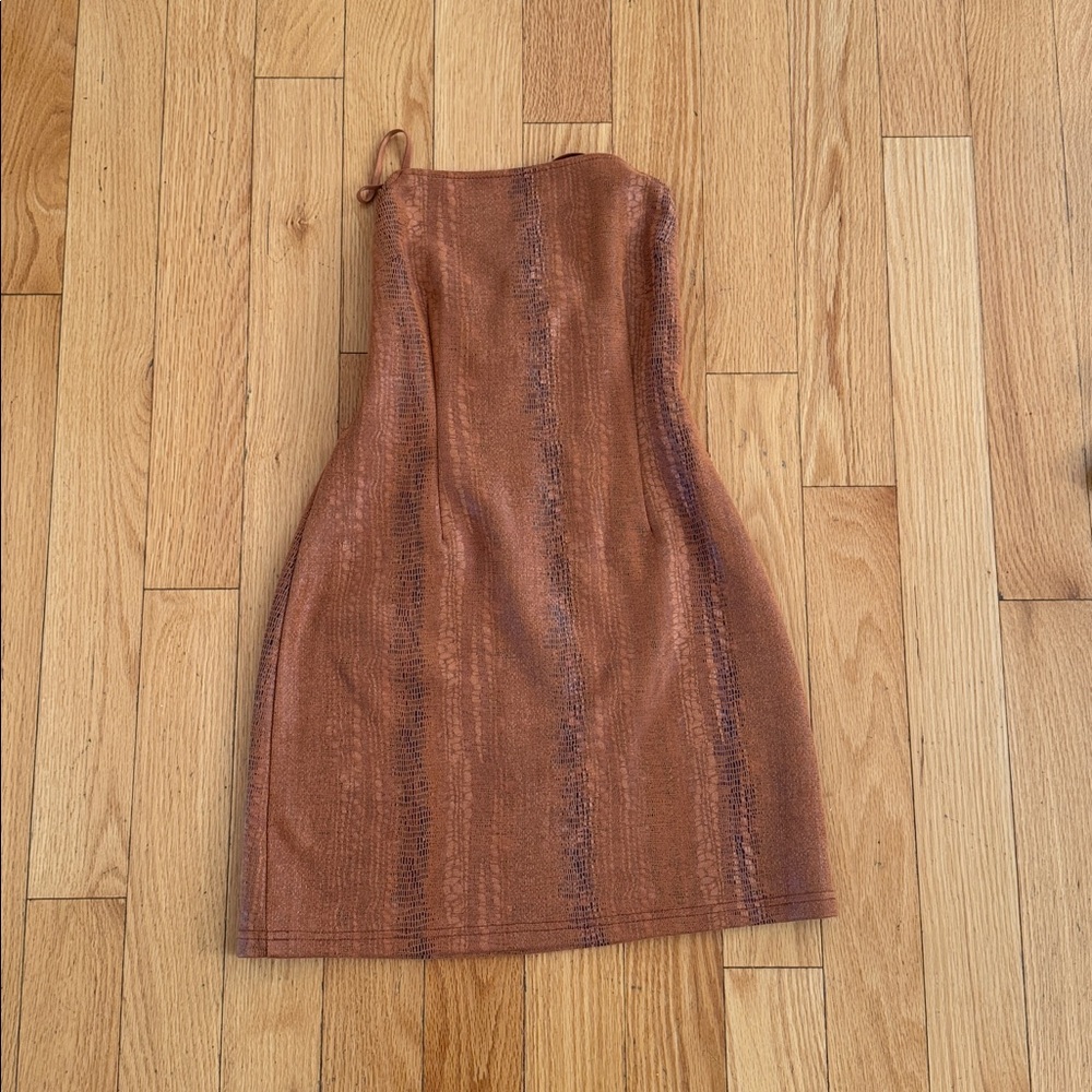 Rust Brown Sleeveless Dress